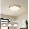 Brilagi - LED dimbare plafondlamp POOL LED/48W/230V 3000-6000K Ø 40 cm goudkleurig + afstandsbediening