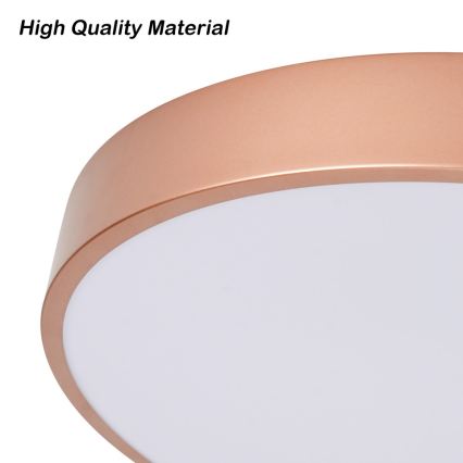 Brilagi - dimbare LED-plafondlamp POOL LED/48W/230V 3000-6000K Ø 40 cm brons + afstandsbediening