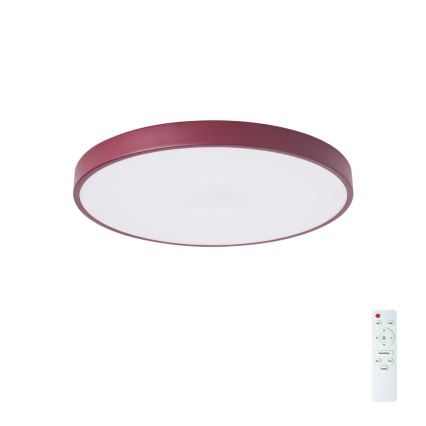 Brilagi - dimbare LED-plafondlamp POOL LED/60W/230V, 3000-6000K, diameter 50 cm, bordeaux + afstandsbediening