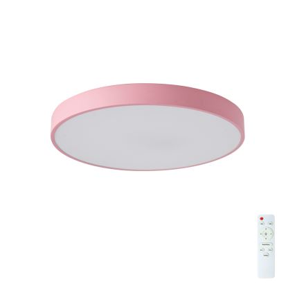 Brilagi - Dimbare LED-plafondlamp POOL LED/60W/230V 3000-6000K Ø 50 cm roze + afstandsbediening