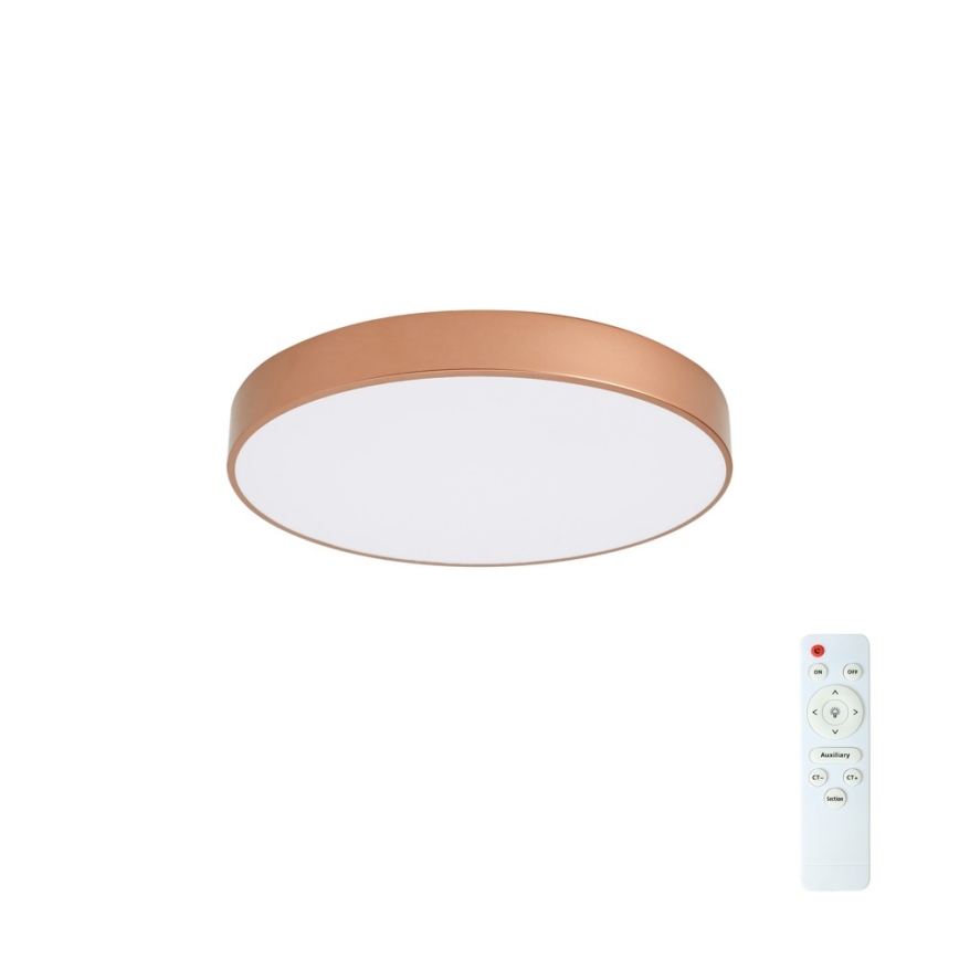 Brilagi - LED dimbare plafondlamp POOL LED/60W/230V 3000–6000K Ø 50 cm brons + afstandsbediening