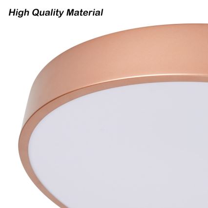 Brilagi - LED dimbare plafondlamp POOL LED/60W/230V 3000–6000K Ø 50 cm brons + afstandsbediening