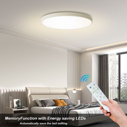 Brilagi - LED Dimbare Plafondlamp POOL SMART LED/100W/230V 3000-6000K Ø 80 cm Wi-Fi Tuya wit + afstandsbediening