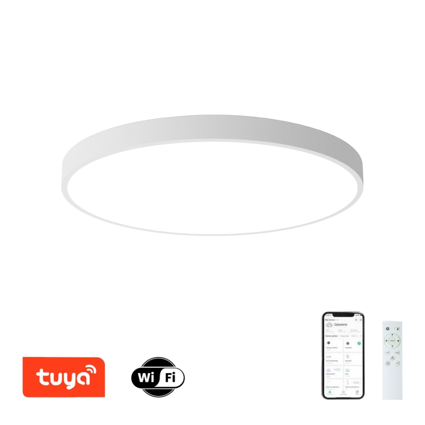Brilagi - LED Dimbare Plafondlamp POOL SMART LED/128W/230V 3000-6000K Ø 100 cm Wi-Fi Tuya wit + afstandsbediening