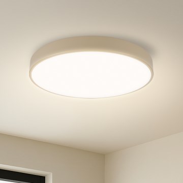 Brilagi - LED dimbare plafondlamp POOL SMART LED/48W/230V 3000-6000K Ø 40 cm Wi-Fi Tuya beige + afstandsbediening
