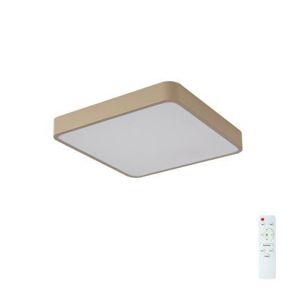 BRILAGI - LED dimbare plafondlamp POOL SQUARE LED/48W/230V 3000-6000K 50x50 cm beige + afstandsbediening