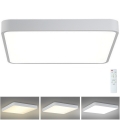 Brilagi - LED dimbare plafondlamp POOL SQUARE LED/48W/230V 3000-6000K 50x50 cm wit + afstandsbediening