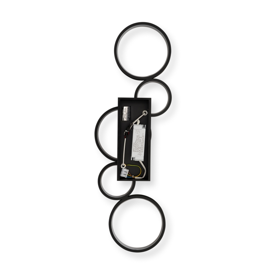 Brilagi - LED dimbare plafondlamp RINGO LED/34W/230V 3000-6000K 28x84 cm zwart + afstandsbediening