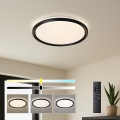 Brilagi - LED dimbare plafondlamp RIVO LED/72W/230V 3000-6000K zwart Ø 50 cm + afstandsbediening