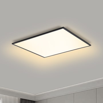 Brilagi - LED dimbare plafondlamp SLIMFRAME LED/36W/230V 45x45 cm 3000-6000K zwart + afstandsbediening