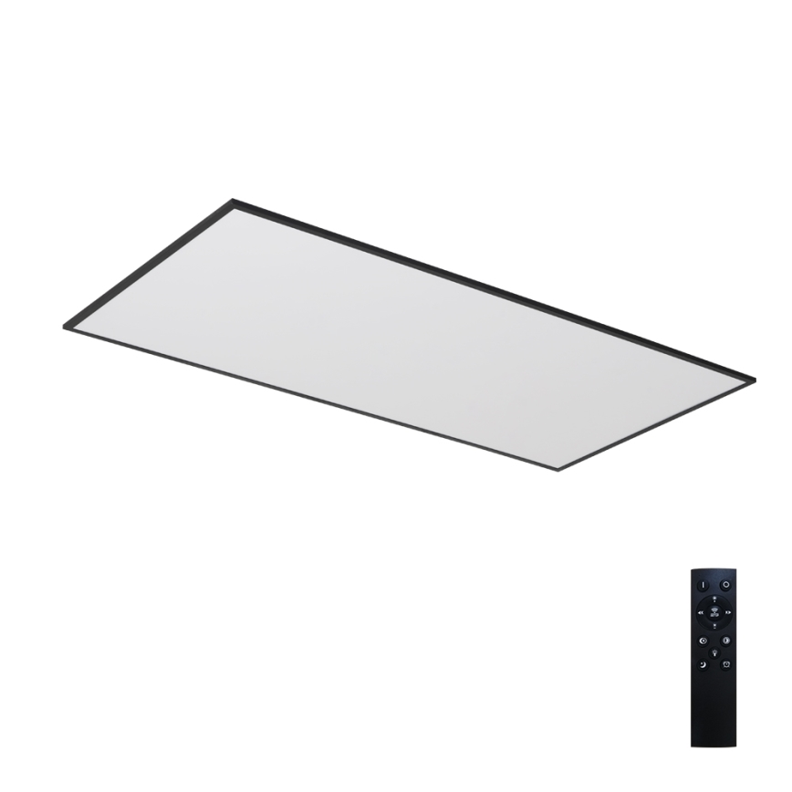 Brilagi - Dimbare LED-plafondlamp SLIMFRAME LED/80W/230V 120x60 cm 3000-6000K zwart + afstandsbediening