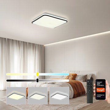 Brilagi - LED dimbare plafondlamp SMART LED/24W/230V 43x43 cm 3000-6000K Wi-Fi Tuya Beacon + afstandsbediening