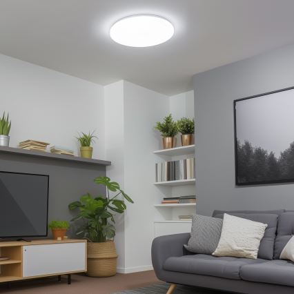 Brilagi - Dimbare LED-plafondlamp SMART LED/24W/230V Ø 38 cm 3000-6000K Wi-Fi Tuya Beacon + afstandsbediening