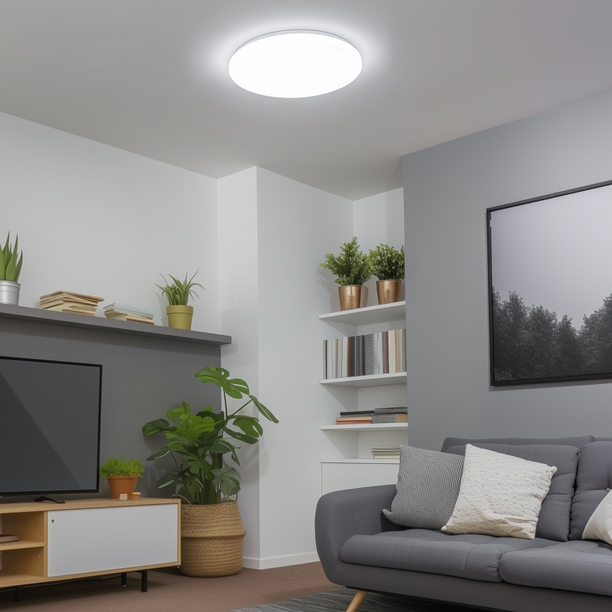 Brilagi - Dimbare LED-plafondlamp SMART LED/24W/230V Ø 38 cm 3000-6000K Wi-Fi Tuya Beacon + afstandsbediening