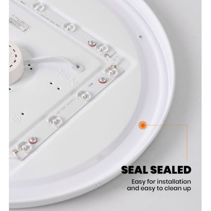 Brilagi - Dimbare LED plafondlamp SMART STARS LED/24W/230V Ø 38 cm 3000-6000K Wi-Fi Tuya Beacon + afstandsbediening