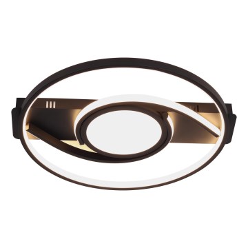 Brilagi - LED-dimbare plafondlamp TWIRL LED/38W/230V 3000-6000K zwart + afstandsbediening