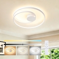 Brilagi - LED dimbare plafondlamp TWISTER LED/48W/230V 3000-6000K Ø 50 cm wit + afstandsbediening