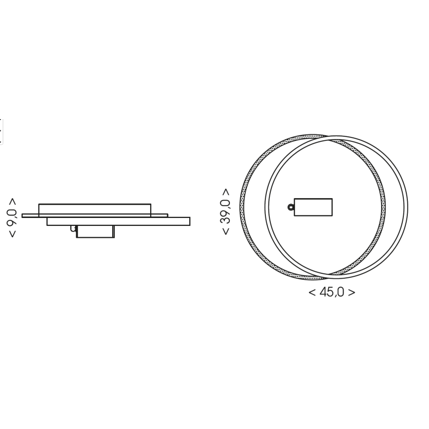 Brilagi - Dimbare LED-plafonnière UNITY LED/48W/230V + 1xGU10/3W 3000-6000K 39x45 cm wit/zwart + afstandsbediening