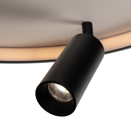 Brilagi - Dimbare LED-plafonnière UNITY LED/48W/230V + 1xGU10/3W 3000-6000K 39x45 cm wit/zwart + afstandsbediening