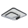 Brilagi - LED dimbare plafondlamp UNITY LED/75W/230V + 1xGU10/3W 3000-6000K 50x50 cm wit/zwart + afstandsbediening