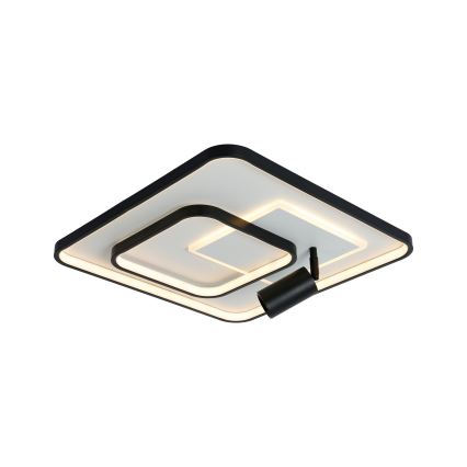 Brilagi - LED dimbare plafondlamp UNITY LED/75W/230V + 1xGU10/3W 3000-6000K 50x50 cm wit/zwart + afstandsbediening