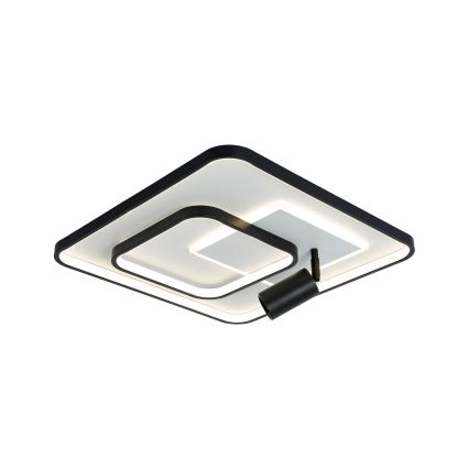 Brilagi - LED dimbare plafondlamp UNITY LED/75W/230V + 1xGU10/3W 3000-6000K 50x50 cm wit/zwart + afstandsbediening