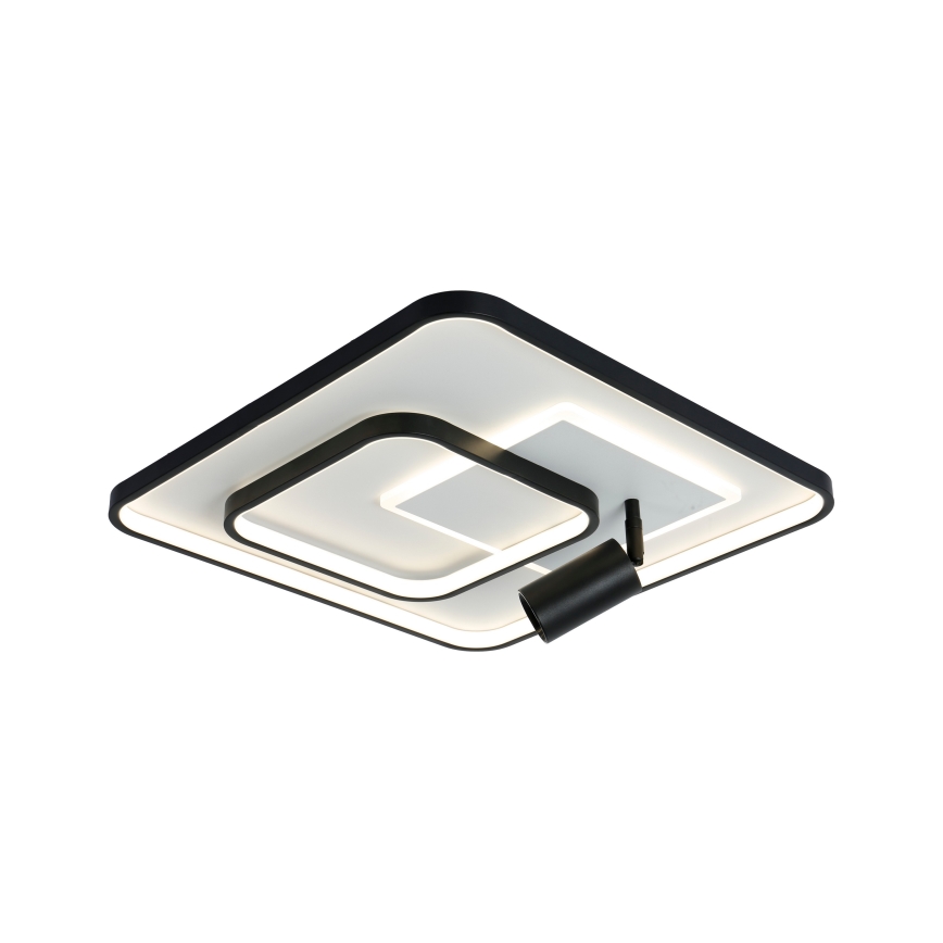 Brilagi - LED dimbare plafondlamp UNITY LED/75W/230V + 1xGU10/3W 3000-6000K 50x50 cm wit/zwart + afstandsbediening
