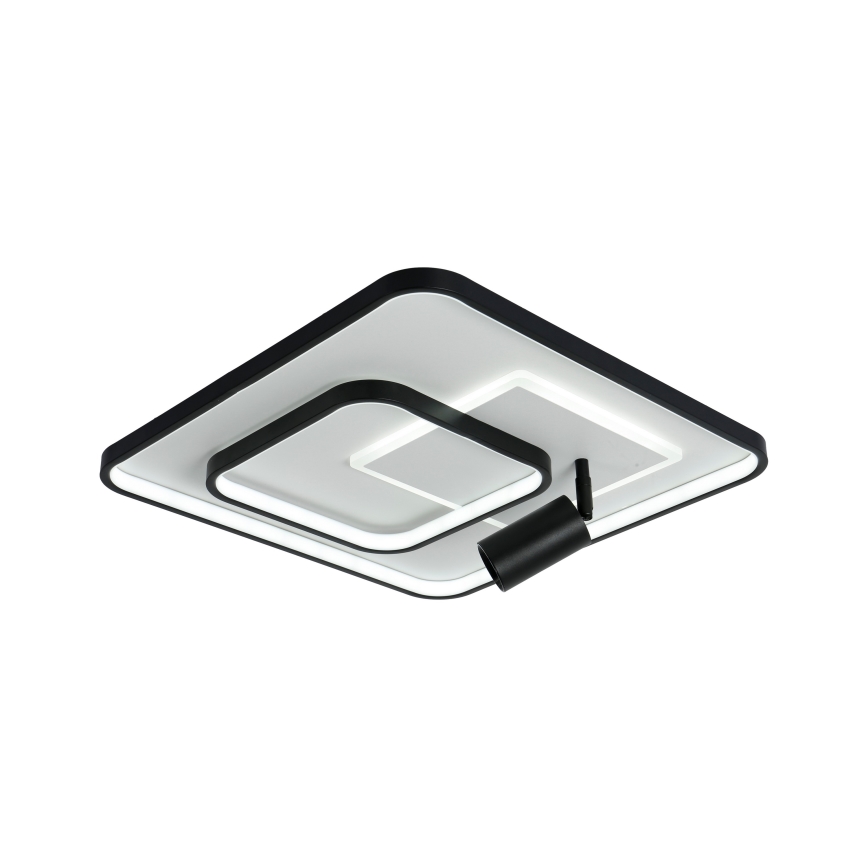 Brilagi - LED dimbare plafondlamp UNITY LED/75W/230V + 1xGU10/3W 3000-6000K 50x50 cm wit/zwart + afstandsbediening