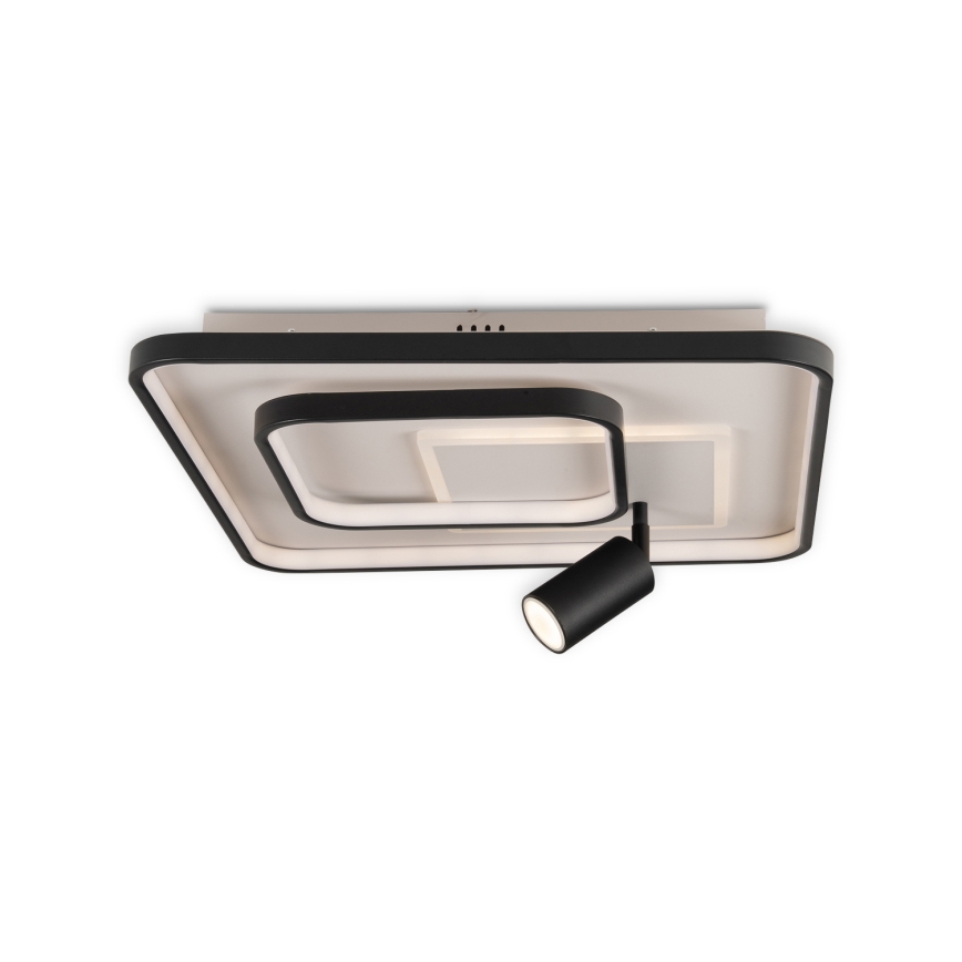 Brilagi - LED dimbare plafondlamp UNITY LED/75W/230V + 1xGU10/3W 3000-6000K 50x50 cm wit/zwart + afstandsbediening