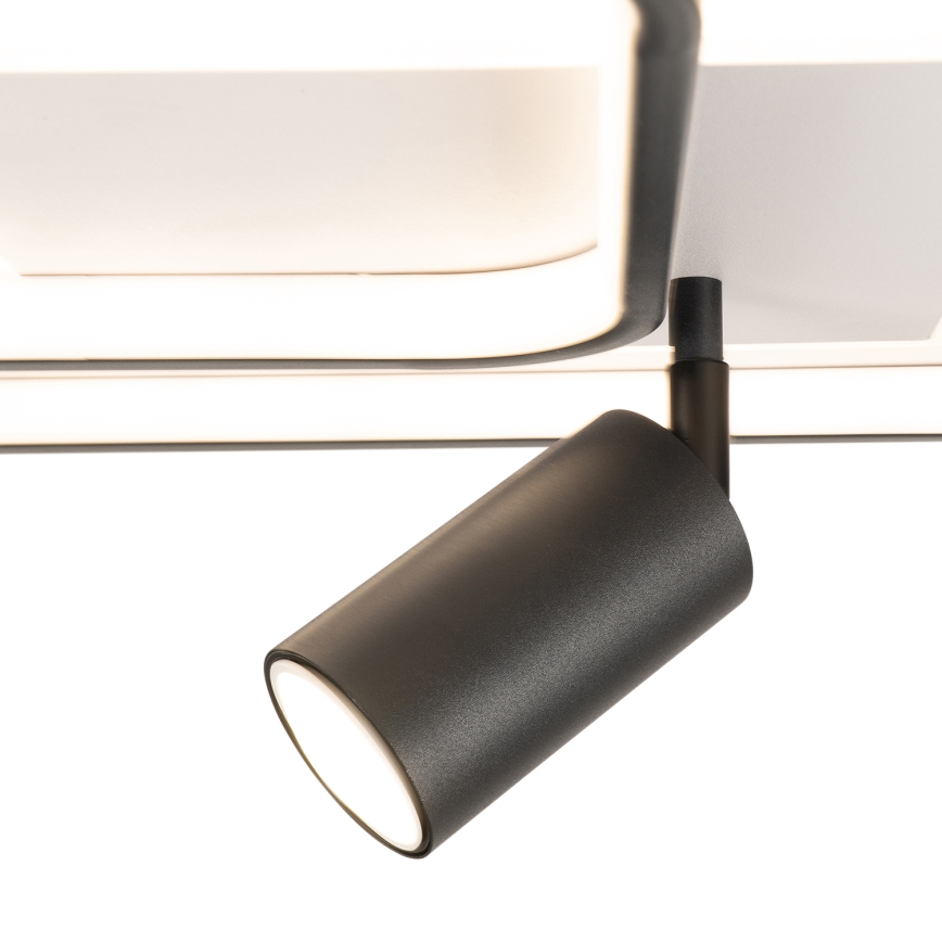 Brilagi - LED dimbare plafondlamp UNITY LED/75W/230V + 1xGU10/3W 3000-6000K 50x50 cm wit/zwart + afstandsbediening