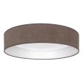 Brilagi - LED dimbare plafondlamp VELVET SMART VARI LED/24W/230V 3000–6500K Ø 45 cm bruin + afstandsbediening