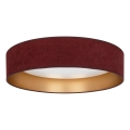 Brilagi - LED dimbare plafondlamp VELVET SMART VARI LED/36W/230V 3000-6500K Ø 55 cm bordeaux/goud + afstandsbediening