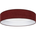 Brilagi - LED dimbare plafondlamp VELVET SMARTIX STARS LED/24W/230V 3000-6000K Ø 45 cm wijnrood Wi-Fi Tuya Beacon + afstandsbediening