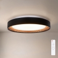 Brilagi - LED-dimbare plafondlamp WALDO LED/48W/230V 3000-6500K Ø 40 cm zwart/goud + afstandsbediening