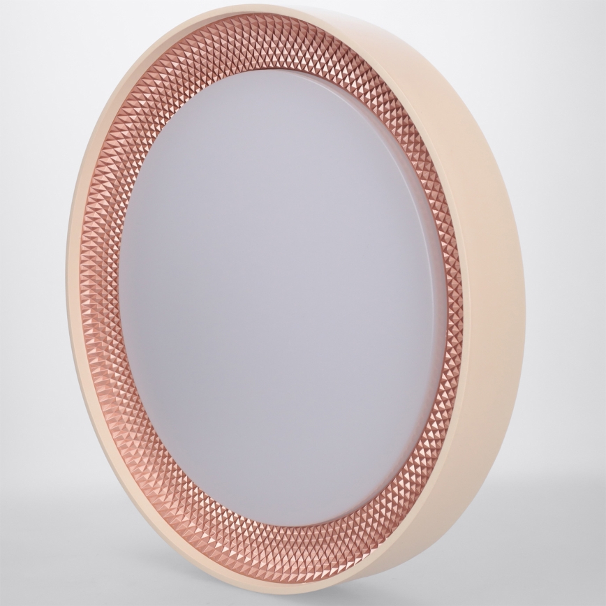 Brilagi - LED dimbare plafondlamp WALDO LED/48W/230V 3000-6500K Ø 40 cm beige/goud + afstandsbediening