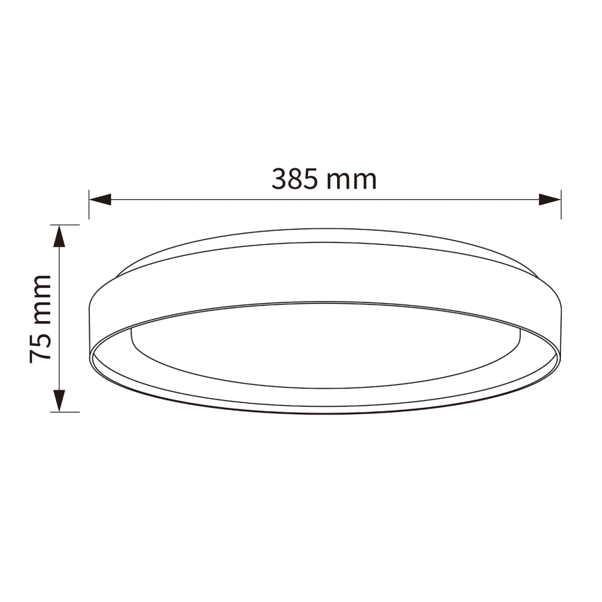 Brilagi - LED dimbare plafondlamp WALDO LED/48W/230V 3000-6500K Ø 40 cm beige/goud + afstandsbediening