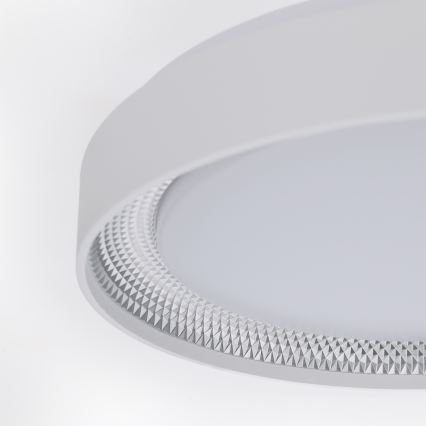 Brilagi - LED dimbare plafondlamp WALDO LED/48W/230V 3000-6500K Ø 40 cm wit/zilver + afstandsbediening