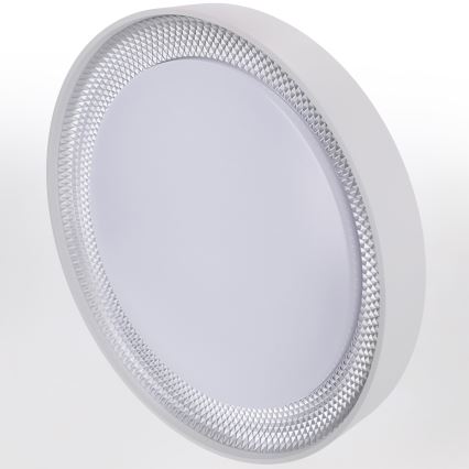 Brilagi - LED dimbare plafondlamp WALDO LED/48W/230V 3000-6500K Ø 40 cm wit/zilver + afstandsbediening