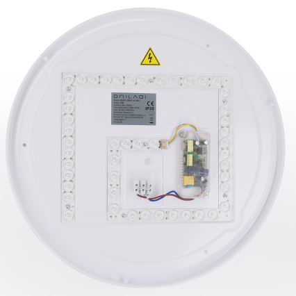 Brilagi - LED dimbare plafondlamp WALDO LED/48W/230V 3000-6500K Ø 40 cm wit/zilver + afstandsbediening