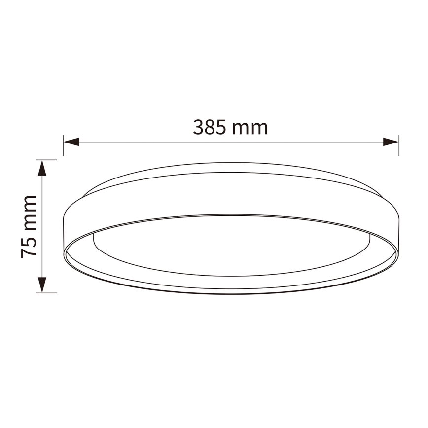 Brilagi - LED dimbare plafondlamp WALDO LED/48W/230V 3000-6500K Ø 40 cm wit/zilver + afstandsbediening