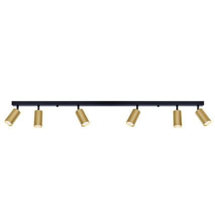 Brilagi - LED dimbare spotarmatuur SELE GOLDEN 6xGU10/6,5W/230V 2700-6500K zwart/goud