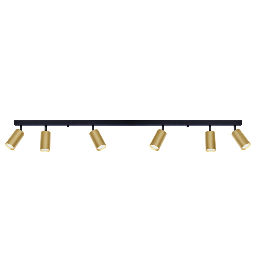 Brilagi - LED dimbare spotarmatuur SELE GOLDEN 6xGU10/6,5W/230V 2700-6500K zwart/goud