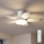 Brilagi - LED-dimbare plafondventilator LED/32W/230V 3000-6500K Ø 95 cm wit + afstandsbediening