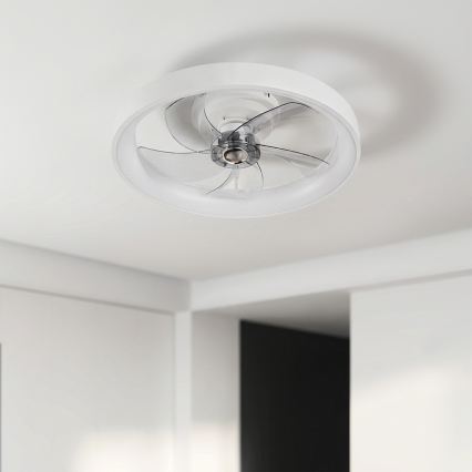 Brilagi - dimbare LED-plafondventilator LED/34W/230V 3000–6500K Ø 50 cm wit + afstandsbediening