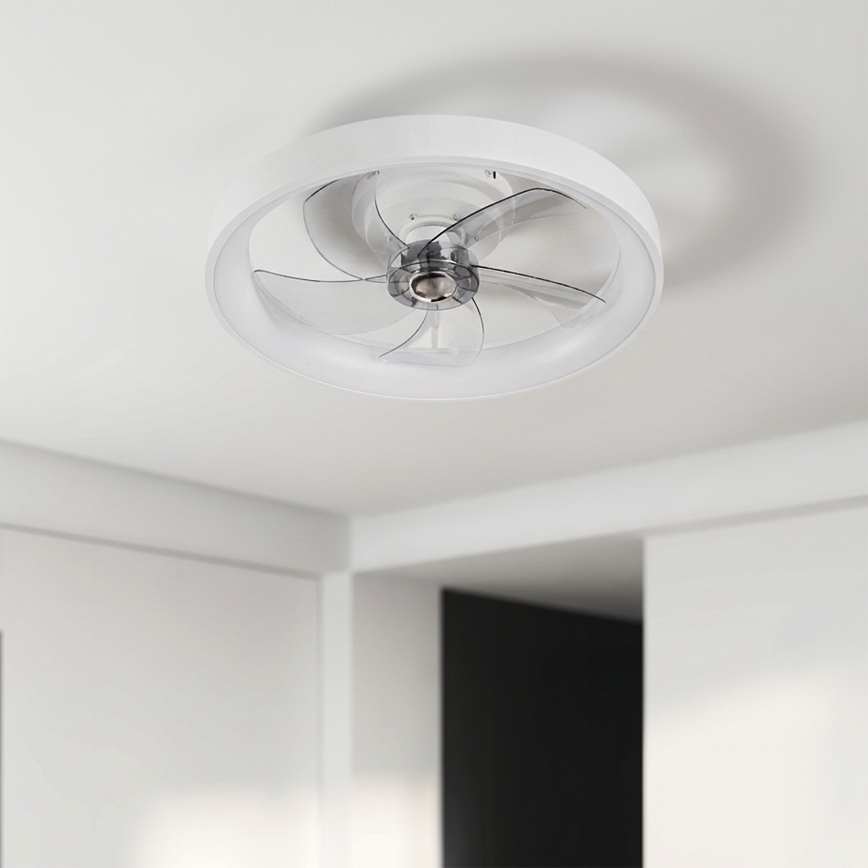 Brilagi - dimbare LED-plafondventilator LED/34W/230V 3000–6500K Ø 50 cm wit + afstandsbediening