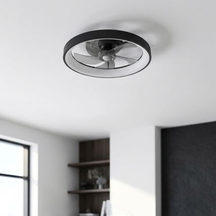 Brilagi - Dimbare LED-plafondventilator 34W/230V 3000–6500K Ø 50 cm zwart + afstandsbediening
