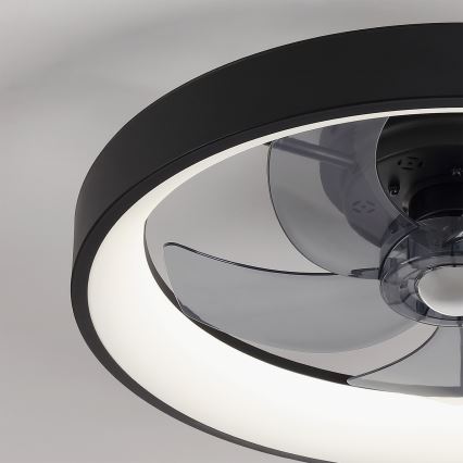 Brilagi - Dimbare LED-plafondventilator 34W/230V 3000–6500K Ø 50 cm zwart + afstandsbediening