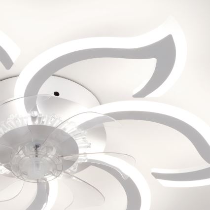 Brilagi - Dimbare LED-plafondventilator LED/34W/230V Ø 83 cm wit + afstandsbediening