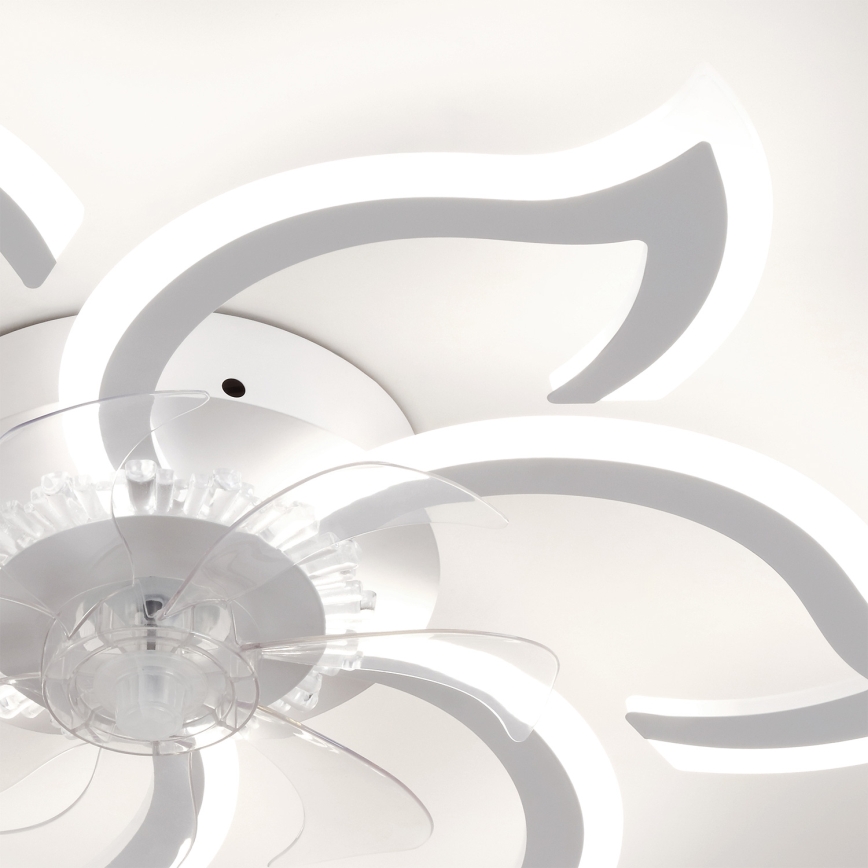 Brilagi - Dimbare LED-plafondventilator LED/34W/230V Ø 83 cm wit + afstandsbediening