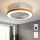 Brilagi - LED Dimbare plafondventilator LED/38W/230V 50 cm wit/bruin + afstandsbediening